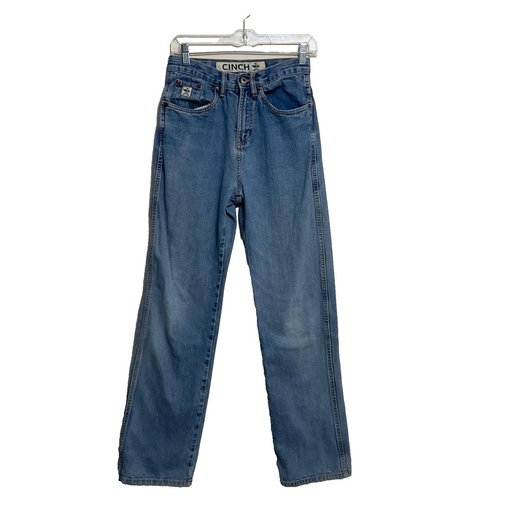 Cinch Jeans White Label Cowboy Western‎ Blue Denim Straight Leg WOMEN's Size 18S